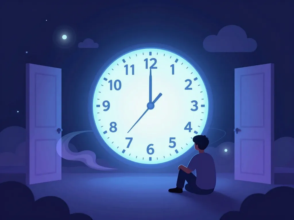 00h33 signification personne horloge lumière changement