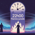 22h00 signification flamme jumelle, illustration du parcours spirituel et connexion