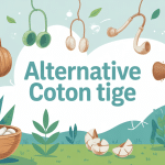 alternative coton tige, illustration hygiène et écologie