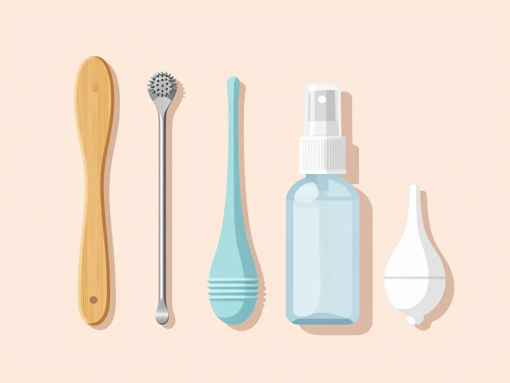 alternative coton tige, oriculi, spray, poire