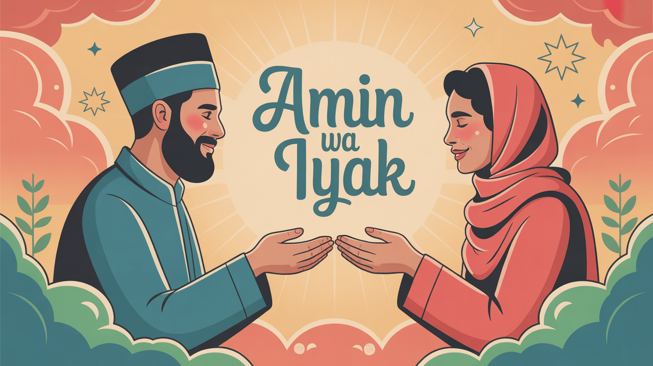 amin wa iyak deux personnes échange bénédiction ambiance bienveillance