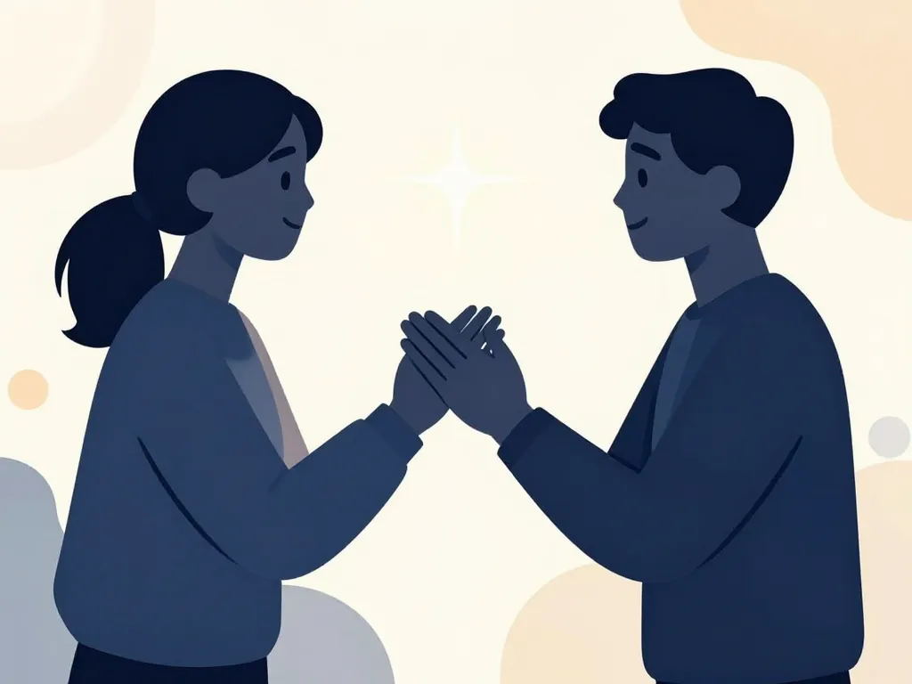 amin wa iyak scène geste chaleureux connexion spirituelle