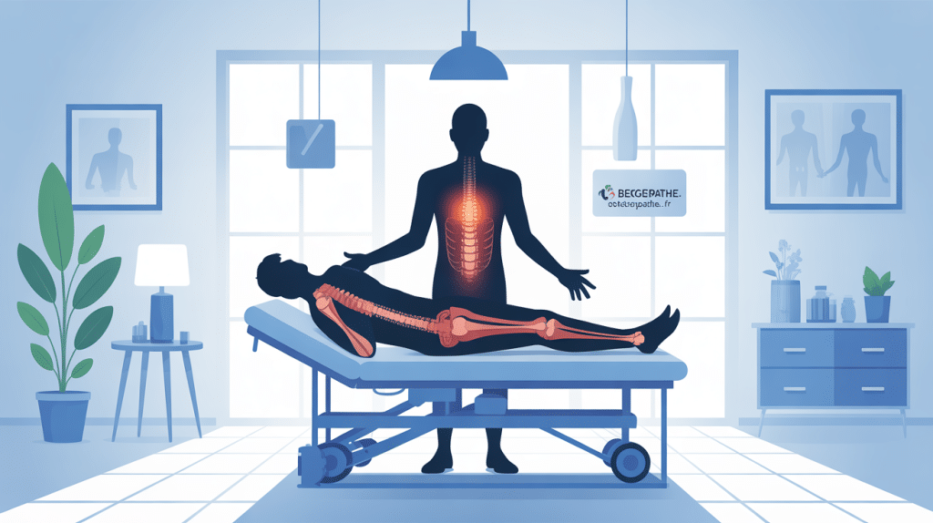 berger-osteopathe.fr ostéopathie consultation cabinet vectoriel