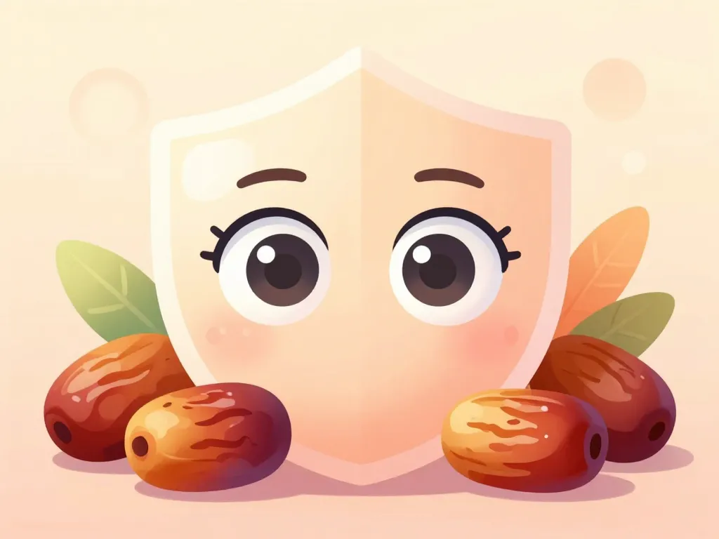 image des bienfaits des dattes pour les yeux et vision