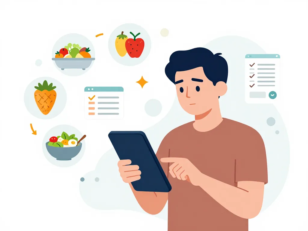 Visuel explicatif application méthode api régime menu