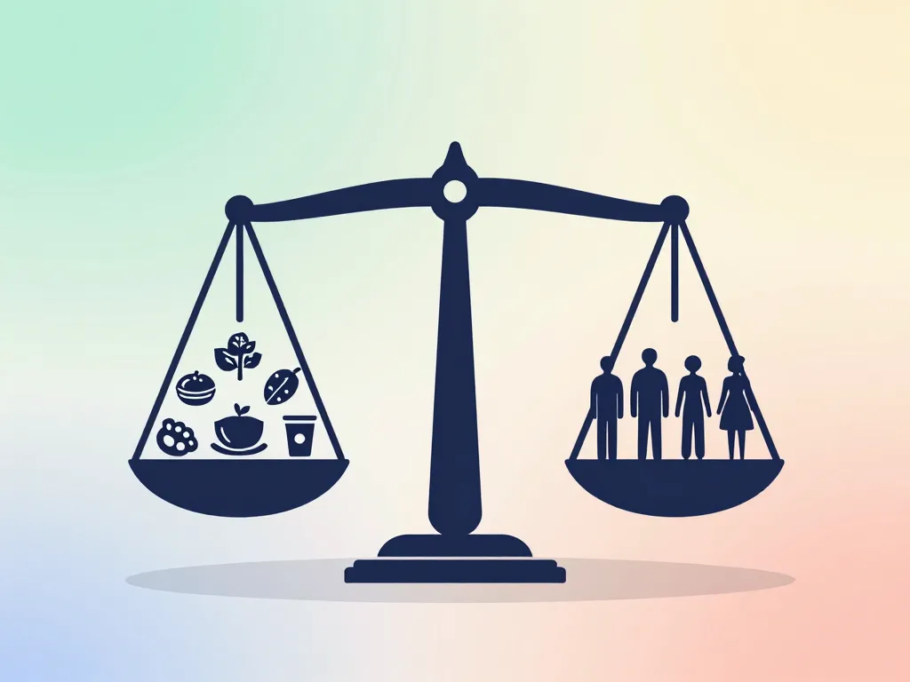 Illustration symbolique chez requia nutrition équilibre et diversité