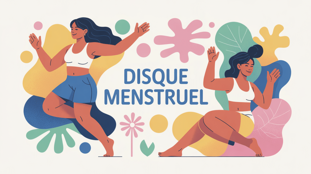 disque menstruel avis illustration femme bien-être pastel