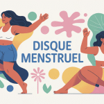 disque menstruel avis illustration femme bien-être pastel