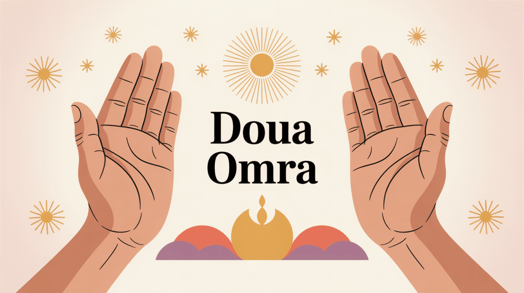doua pour quelqu' un qui va à la omra mains ouvertes lumière spiritualité
