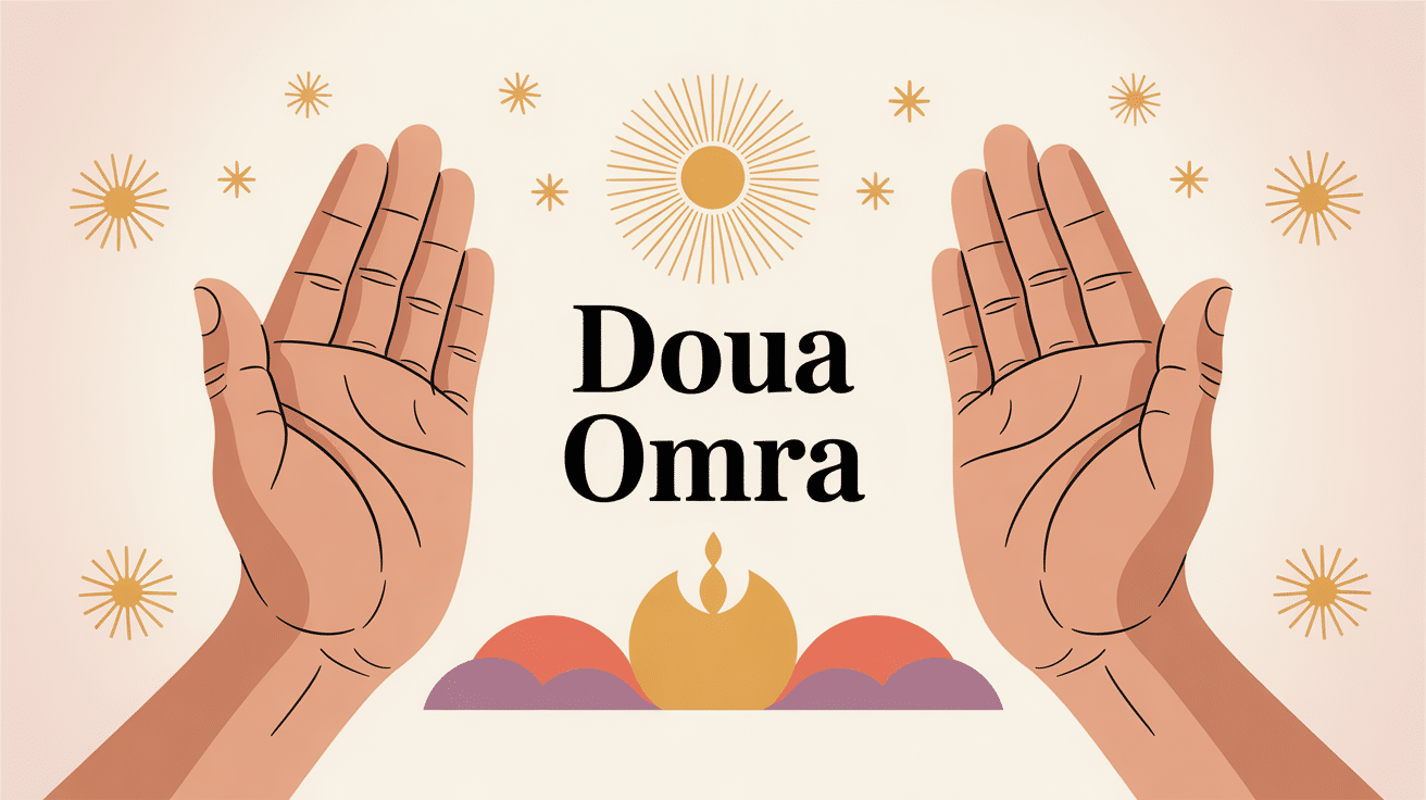 doua pour quelqu' un qui va à la omra mains ouvertes lumière spiritualité