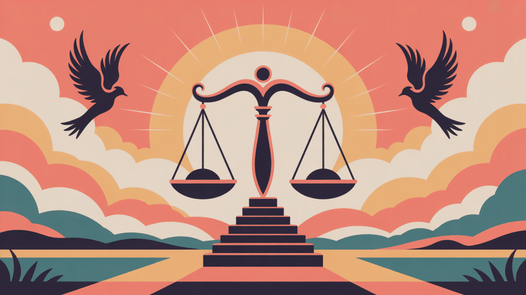 illustration centrale l'échelle de jacob blog, symbole terre ciel