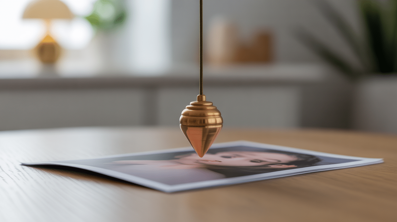 illustration faire le pendule sur une photo