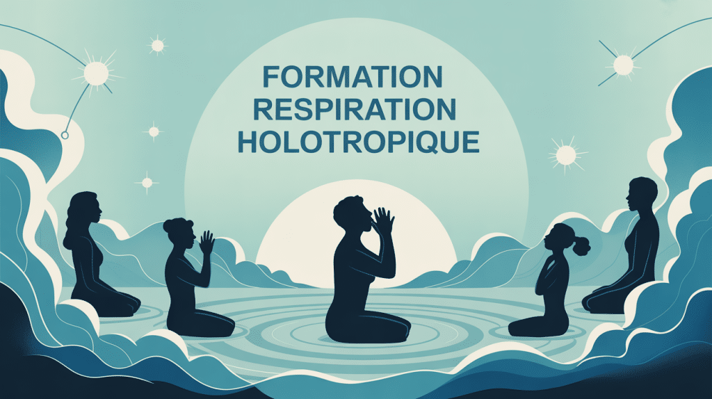Illustration formation respiration holotropique ambiance professionnelle