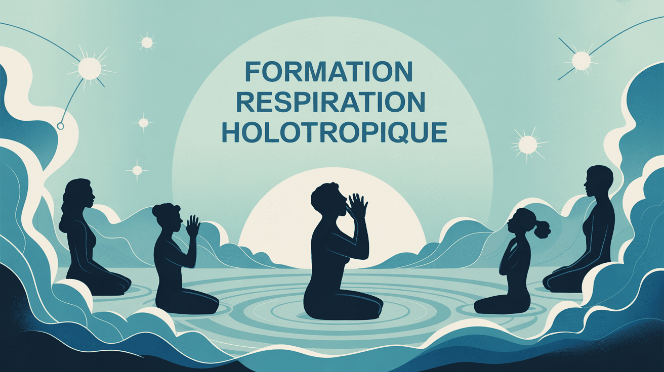 Illustration formation respiration holotropique ambiance professionnelle
