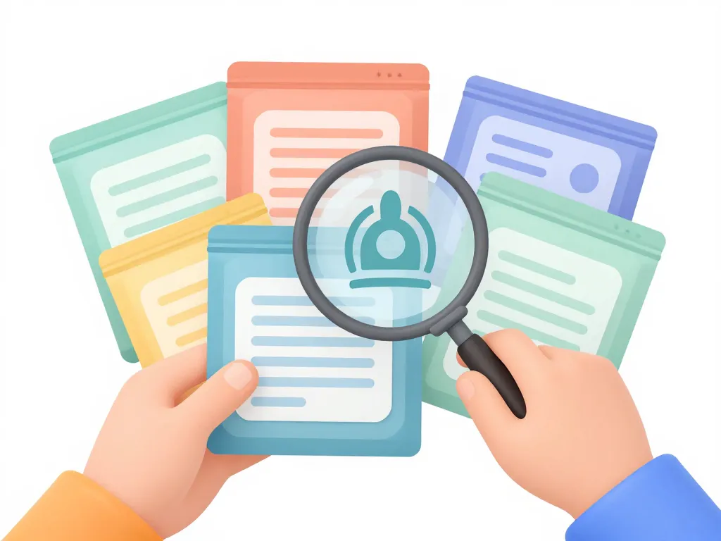 illustration vérification halal glucose sur emballages