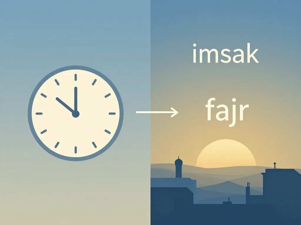schéma imsak toulouse vs fajr distinction visuelle