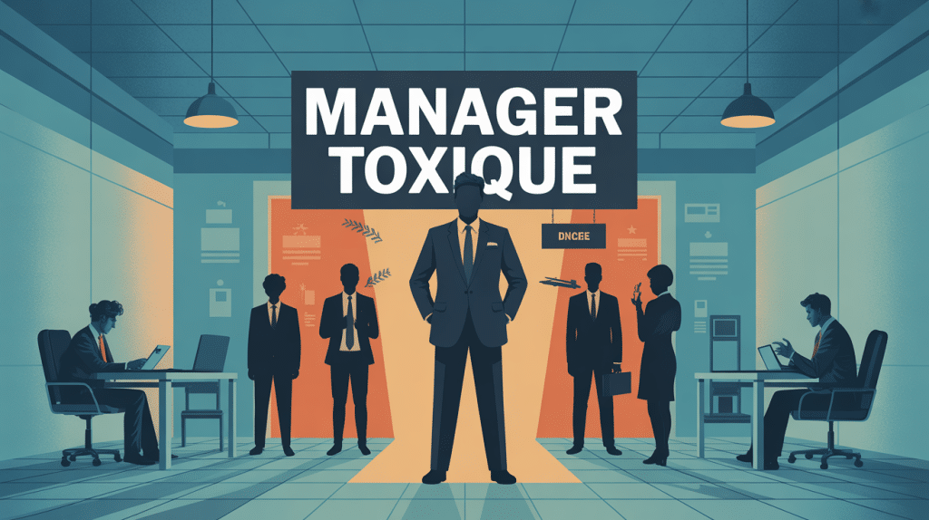 Les 15 commandements du manager toxique en visuel conceptuel