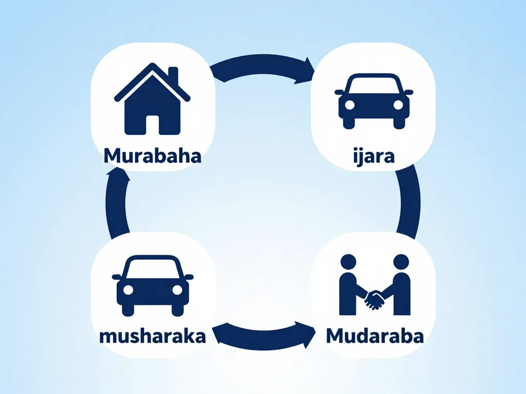 Diagramme les credit en islam murabaha ijara musharaka
