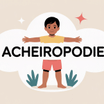 maladie génétique acheiropodie sante2fer, enfant sans mains ni pieds, illustration vectorielle