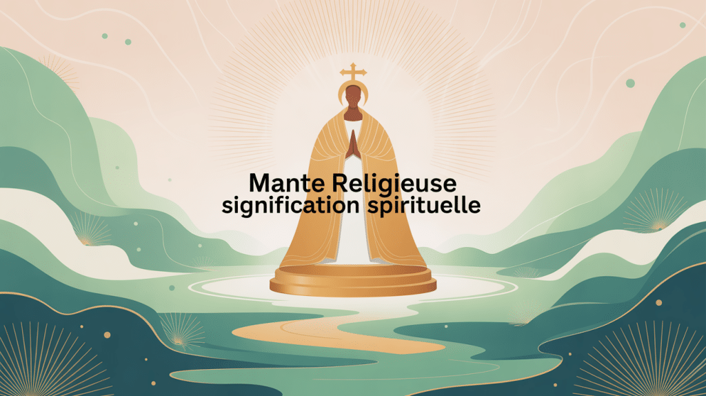 mante religieuse signification spirituelle paysage lumineux méditatif