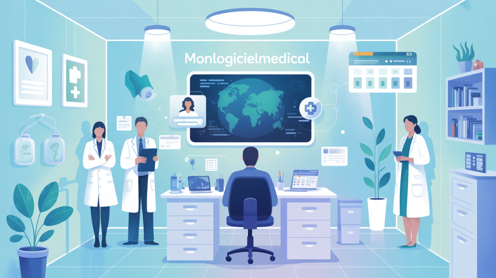 monlogicielmedical illustration logiciel médical cabinet professionnel