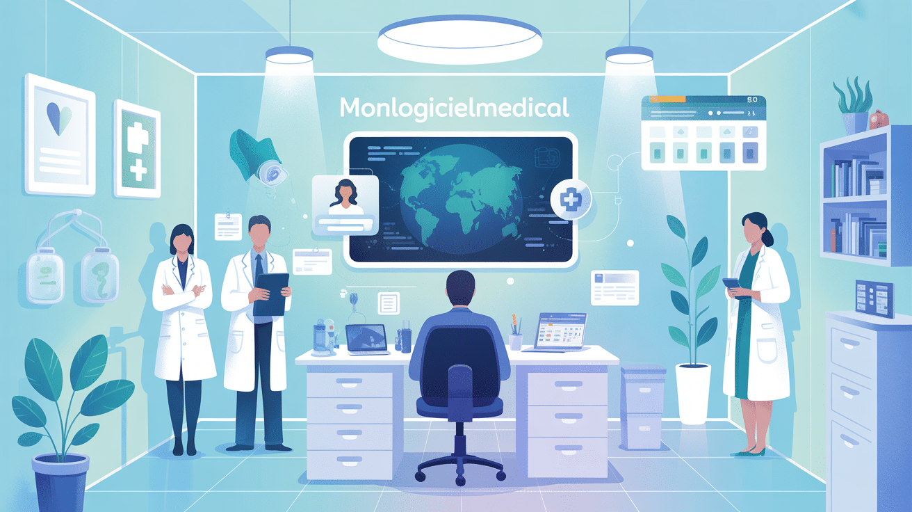 monlogicielmedical illustration logiciel médical cabinet professionnel