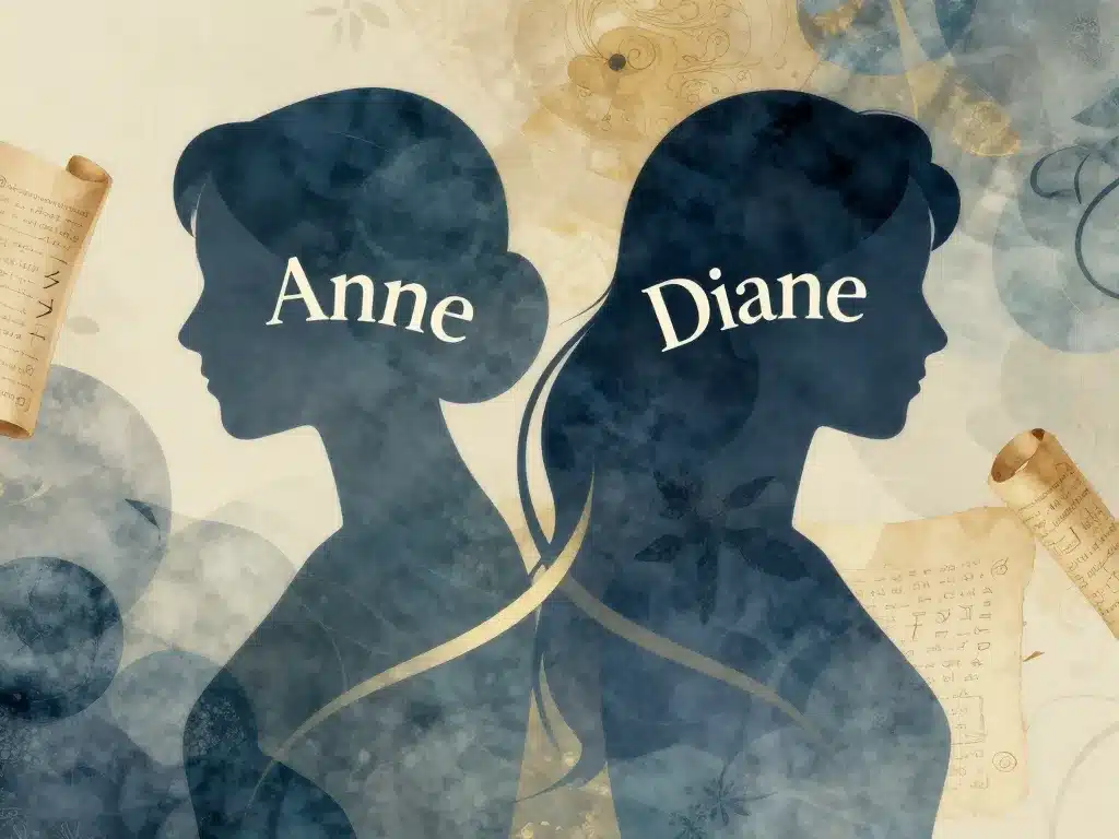 illustration éditoriale origines diane en anne et anne en diane puisse être