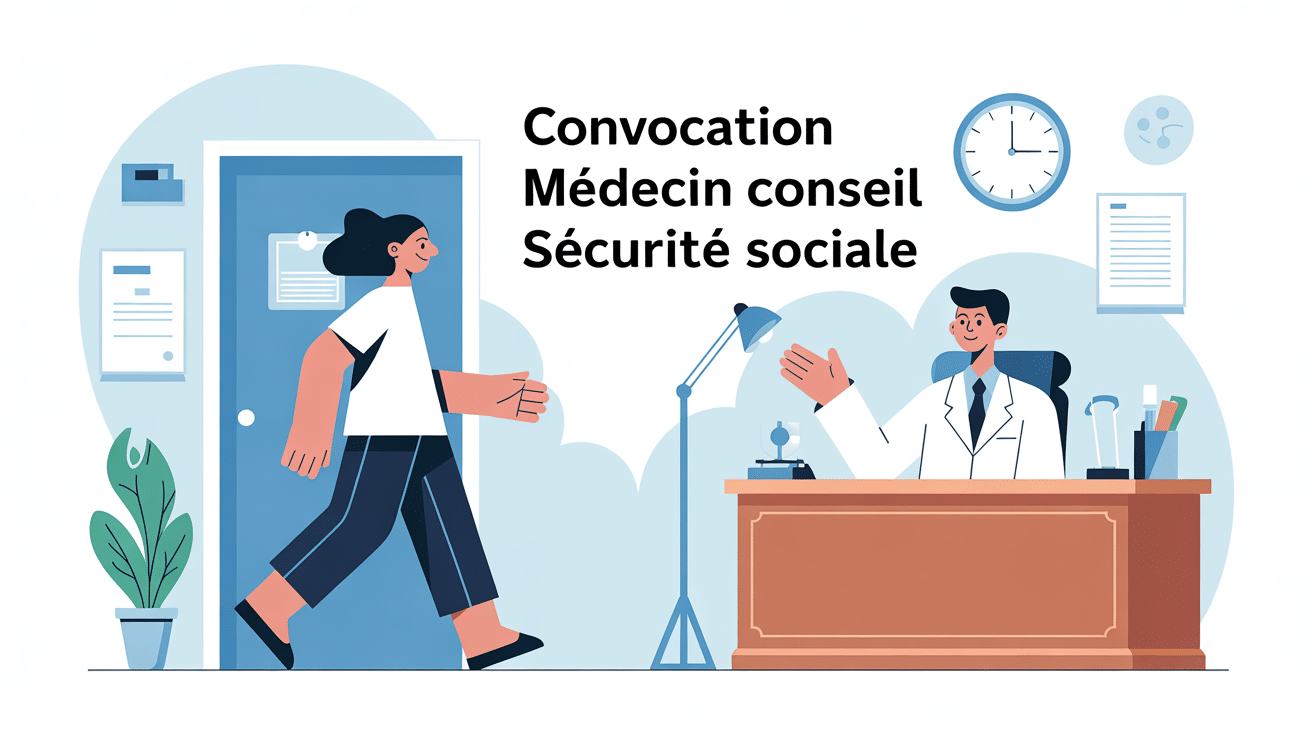 convocation médecin conseil Sécurité sociale illustration pièges