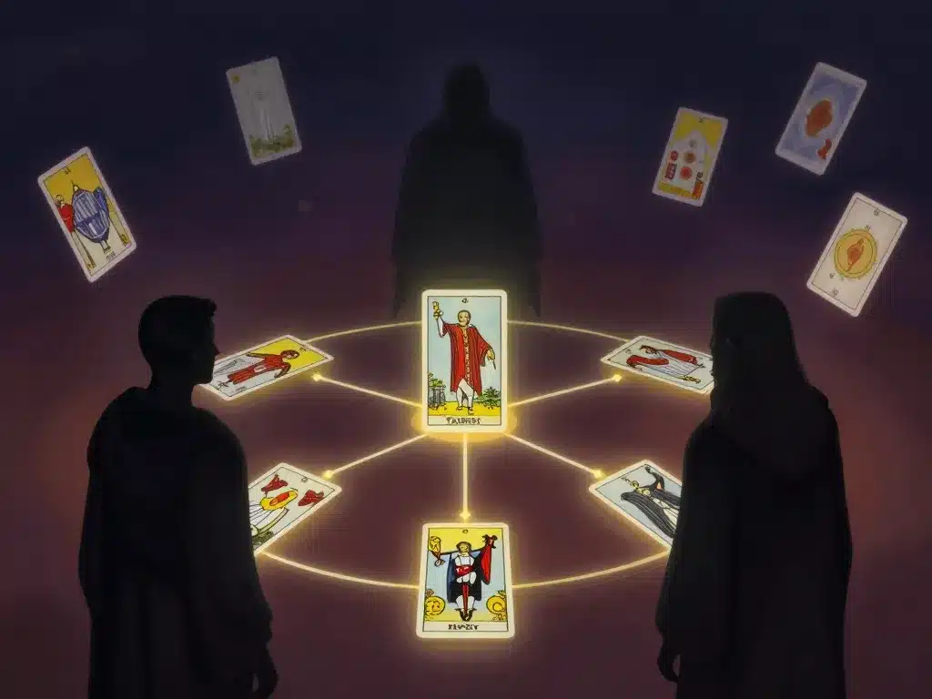 stratégie poignée tarot à 3 illustration