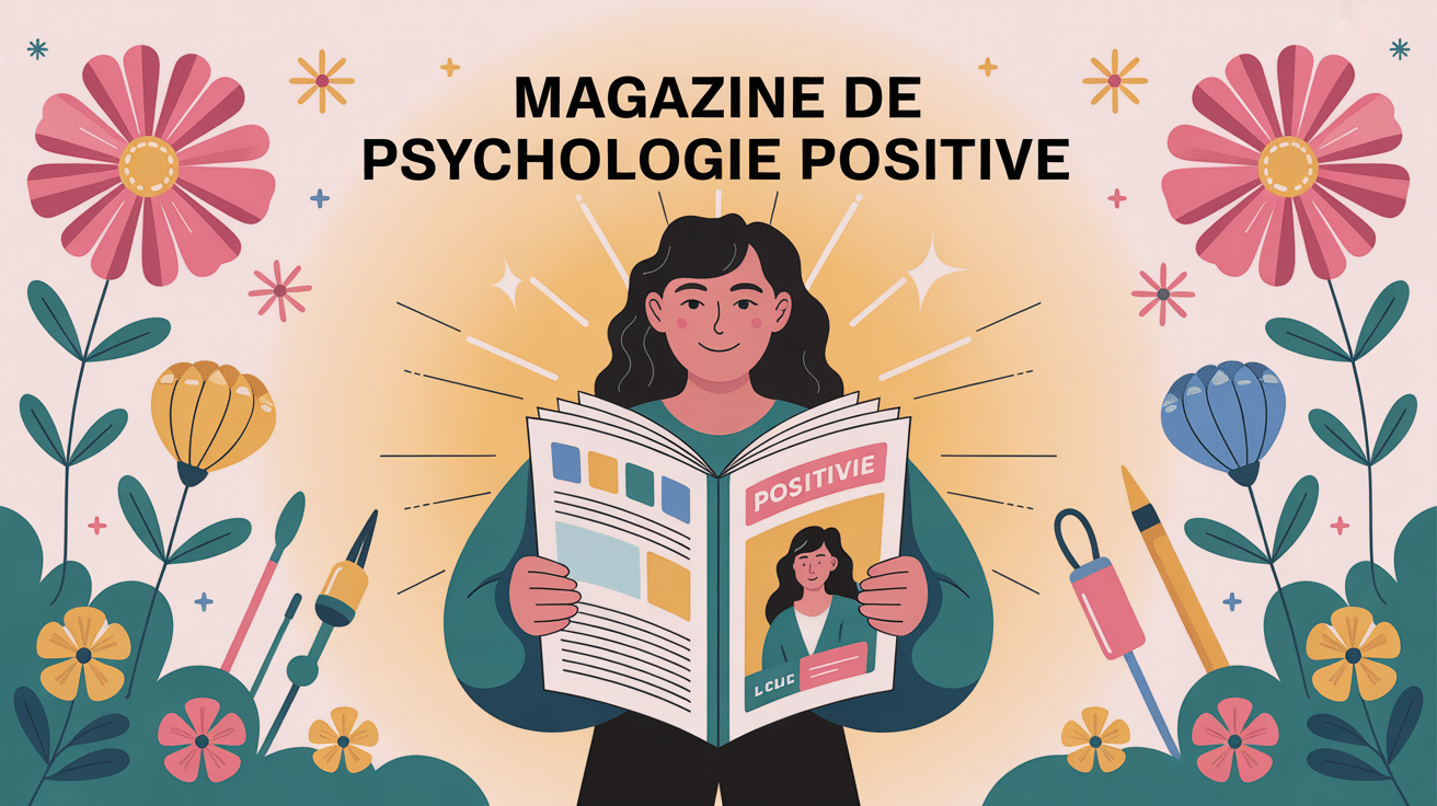 psychologie positive magazine illustration bien-être