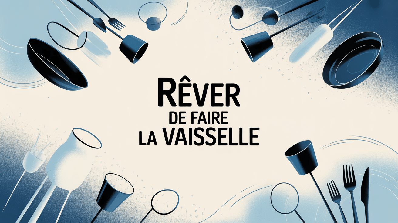 reve de faire la vaisselle image abstraite onirique