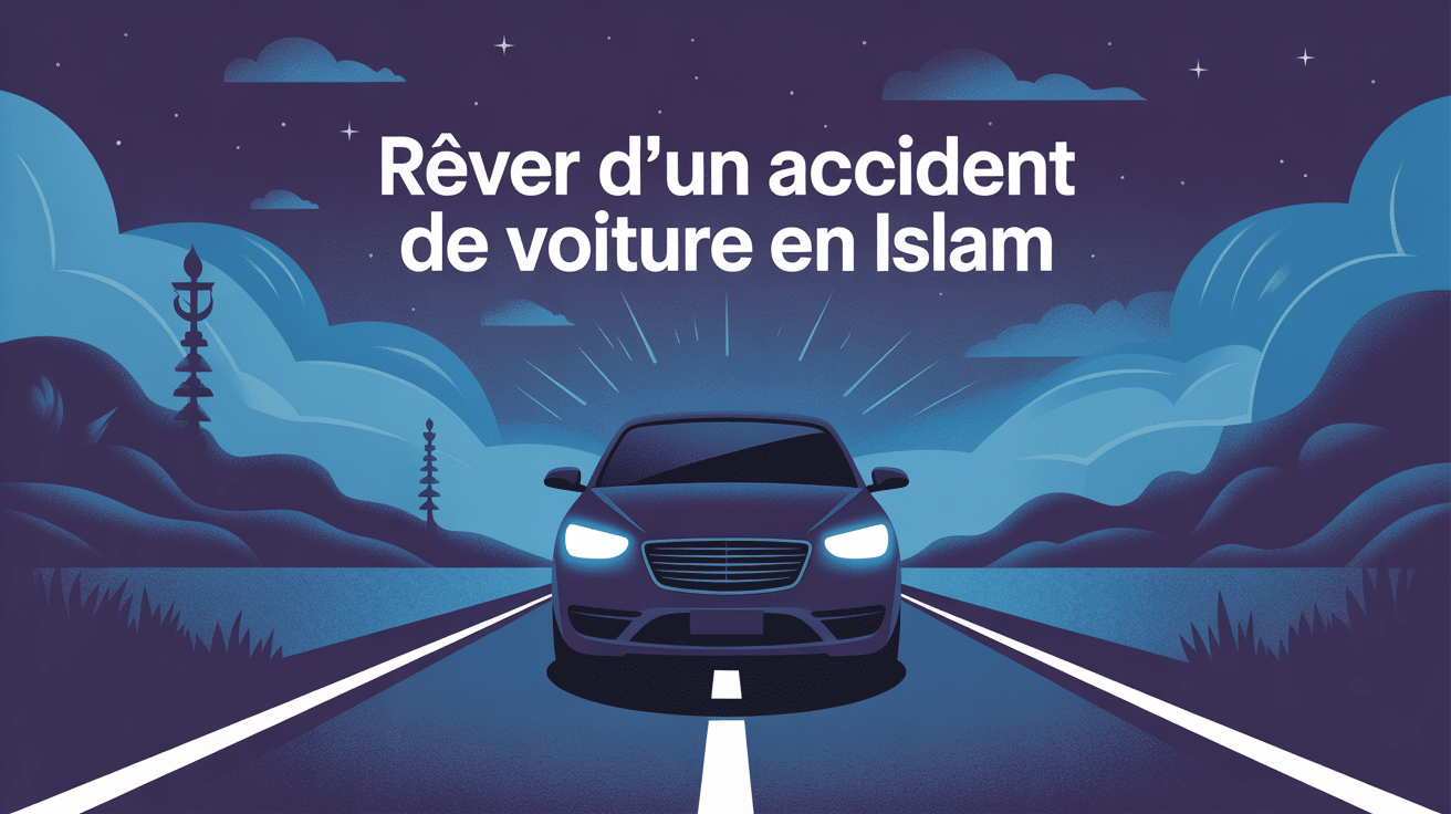 rever accident voiture islam illustration route nuit vehicule spiritualite