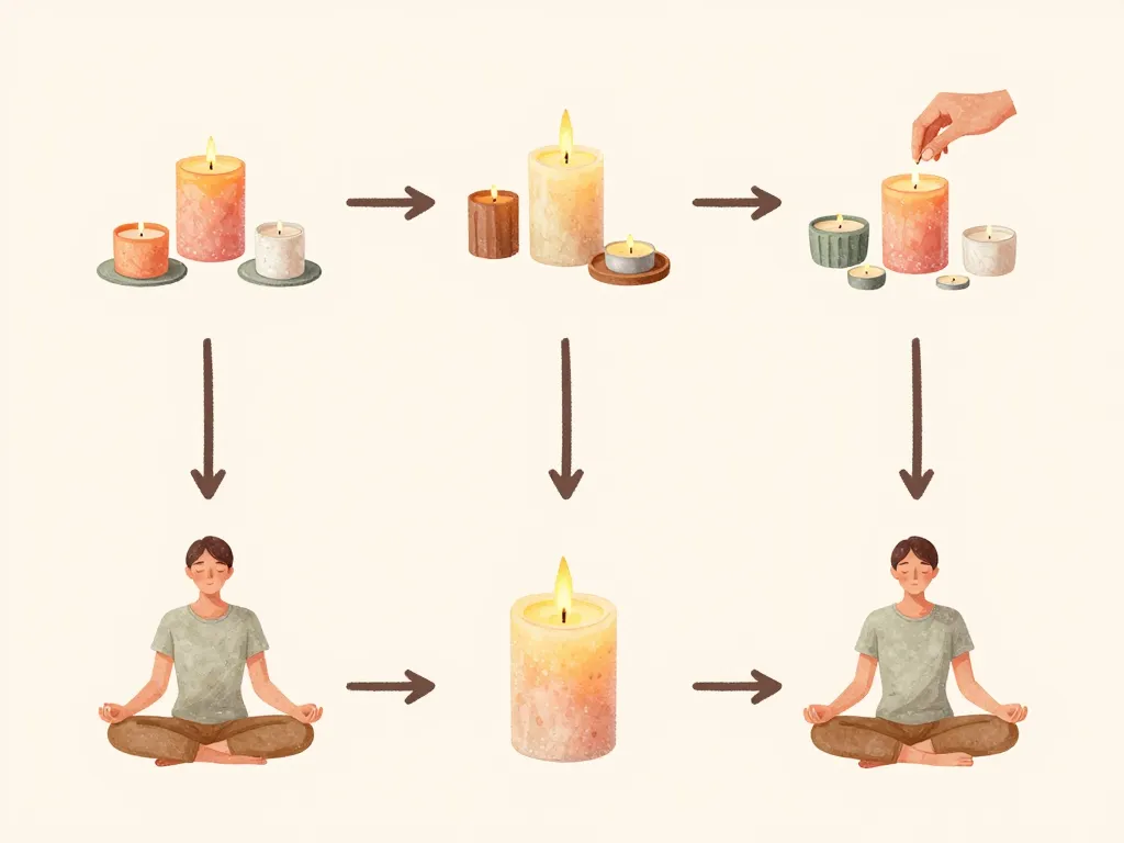 rituel bougie étapes guidées et sécurité du rituel