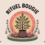 rituel bougie illustration centrale et ambiance méditative