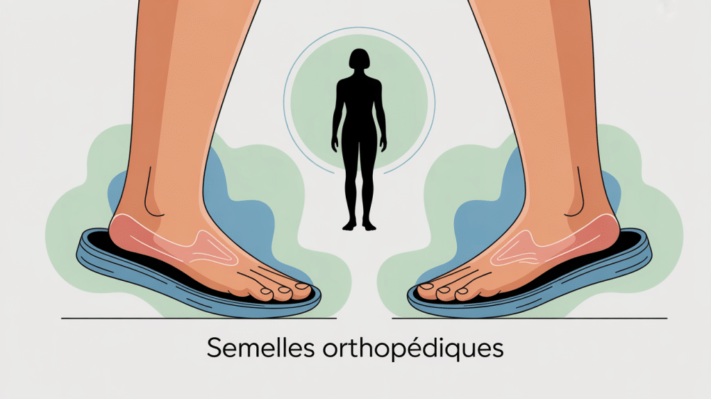 semelles orthopédiques douleurs musculaires illustration