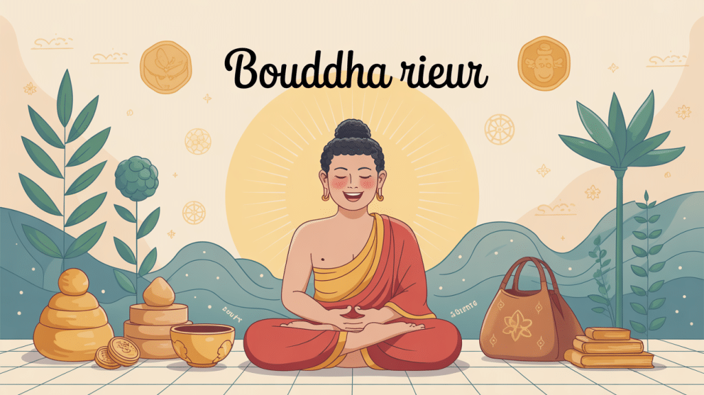 signification du bouddha rieur illustration feng shui