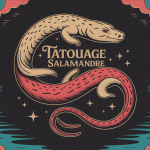 signification tatouage salamandre illustration centrale feu eau