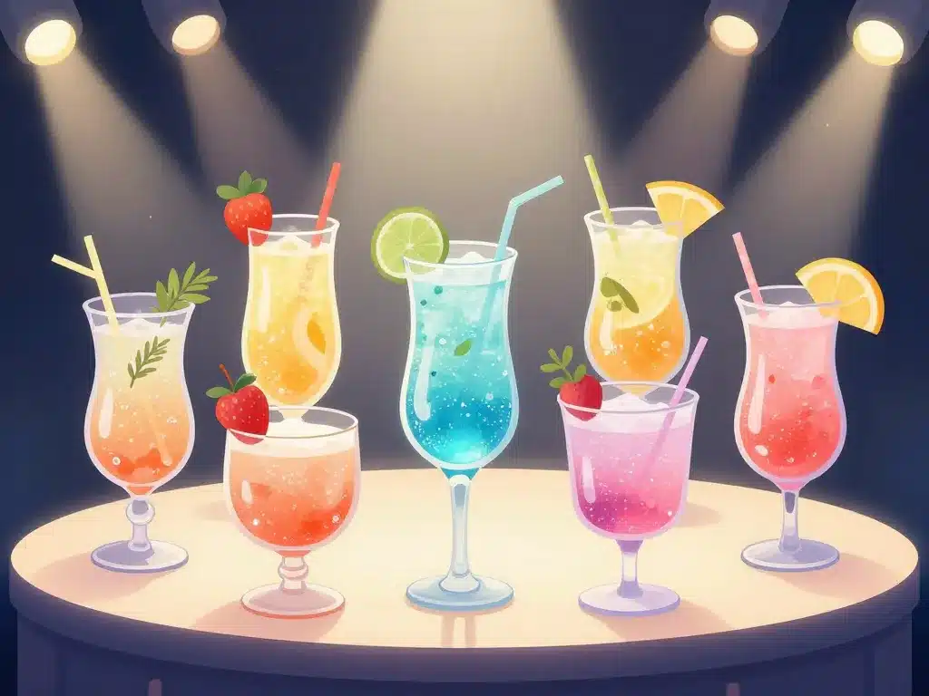 soupe de champagne aux framboises verres originaux et fruits