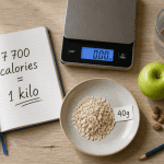 1 kilo combien de calories balance et aliments