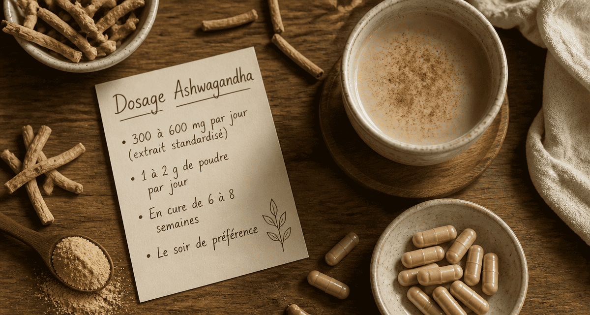ashwagandha dosage par jour gélules poudre fiche