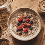Bienfaits des graines de lin en pudding avec fruits