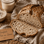 bienfaits du pain au levain sur table rustique