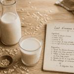 lait d avoine bienfaits carafe verre flocons