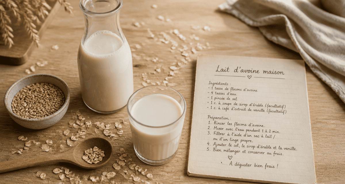 lait d avoine bienfaits carafe verre flocons