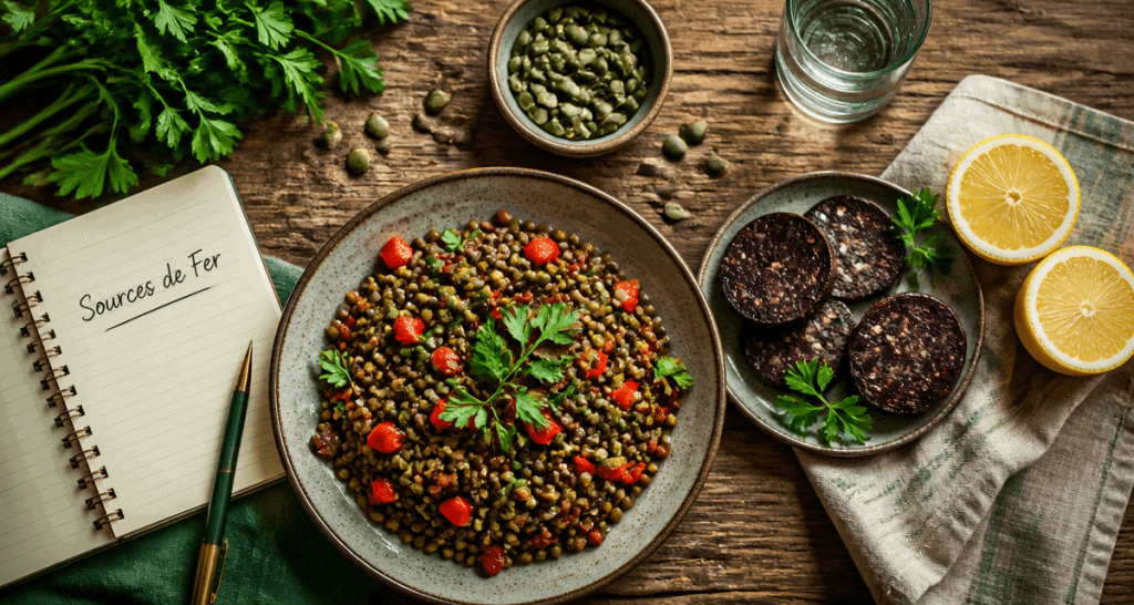 manque de fer quoi manger aliments fer