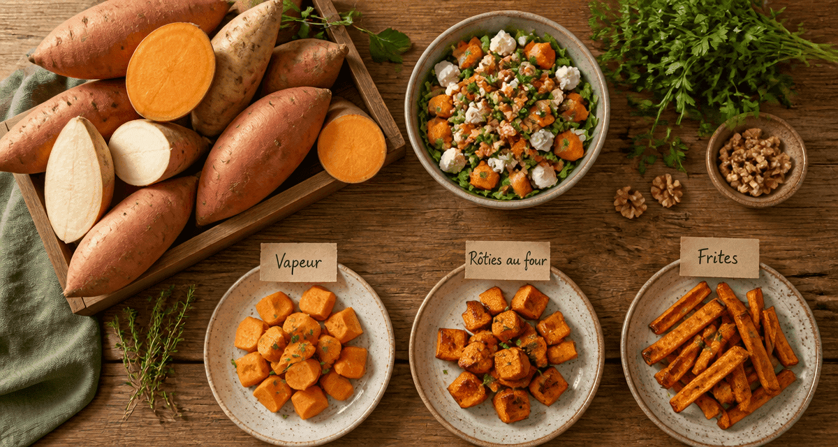 Patates douces index glycemique différentes cuissons