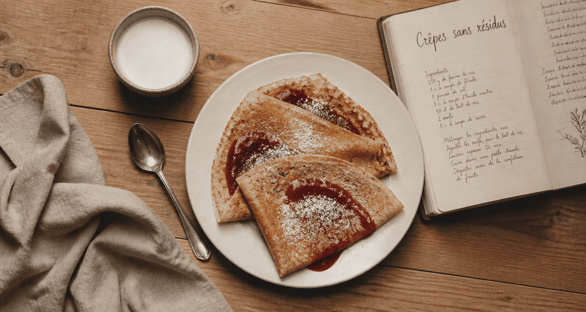 peut on manger des crêpes dans un regime sans residus assiette crêpes