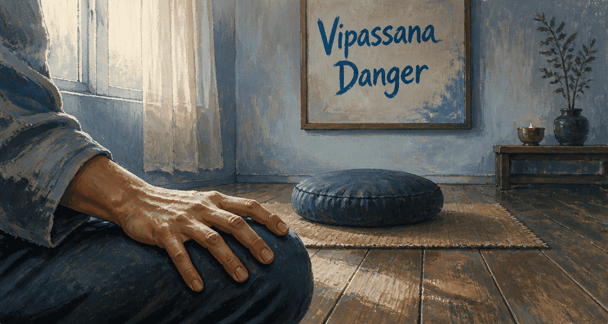 vipassana danger coussin méditation tension