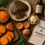 vitamine a dans quels aliments foie beurre œufs carottes patates douces épinards
