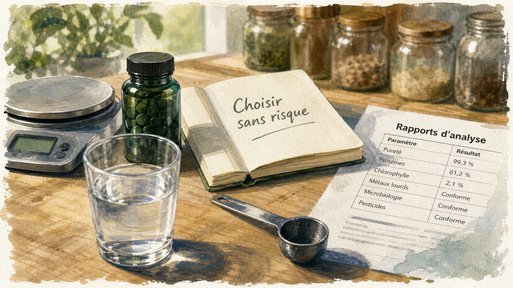 Chlorella danger pour le foie : vérifier la pureté et les rapports d’analyse